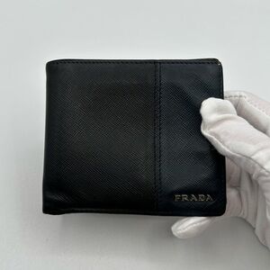 Prada Two Tone Bi Fold Wallet